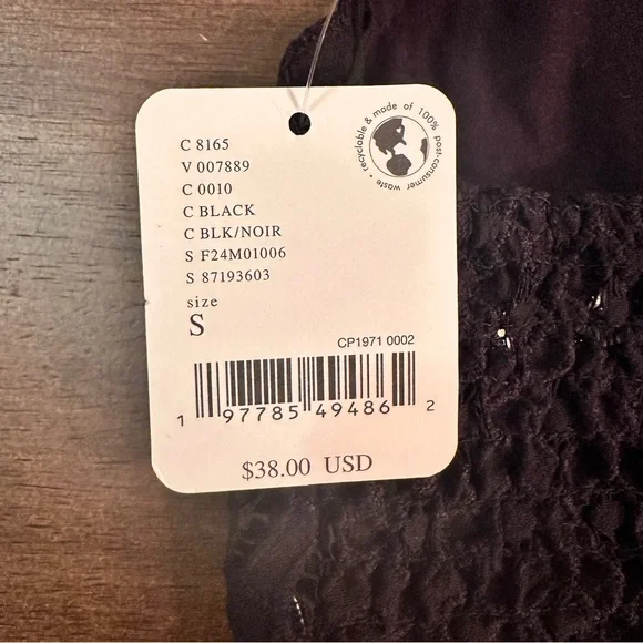 🔥SALE🔥 Free People Adella Halter Bra Black Lace Small - Picture 11 of 12